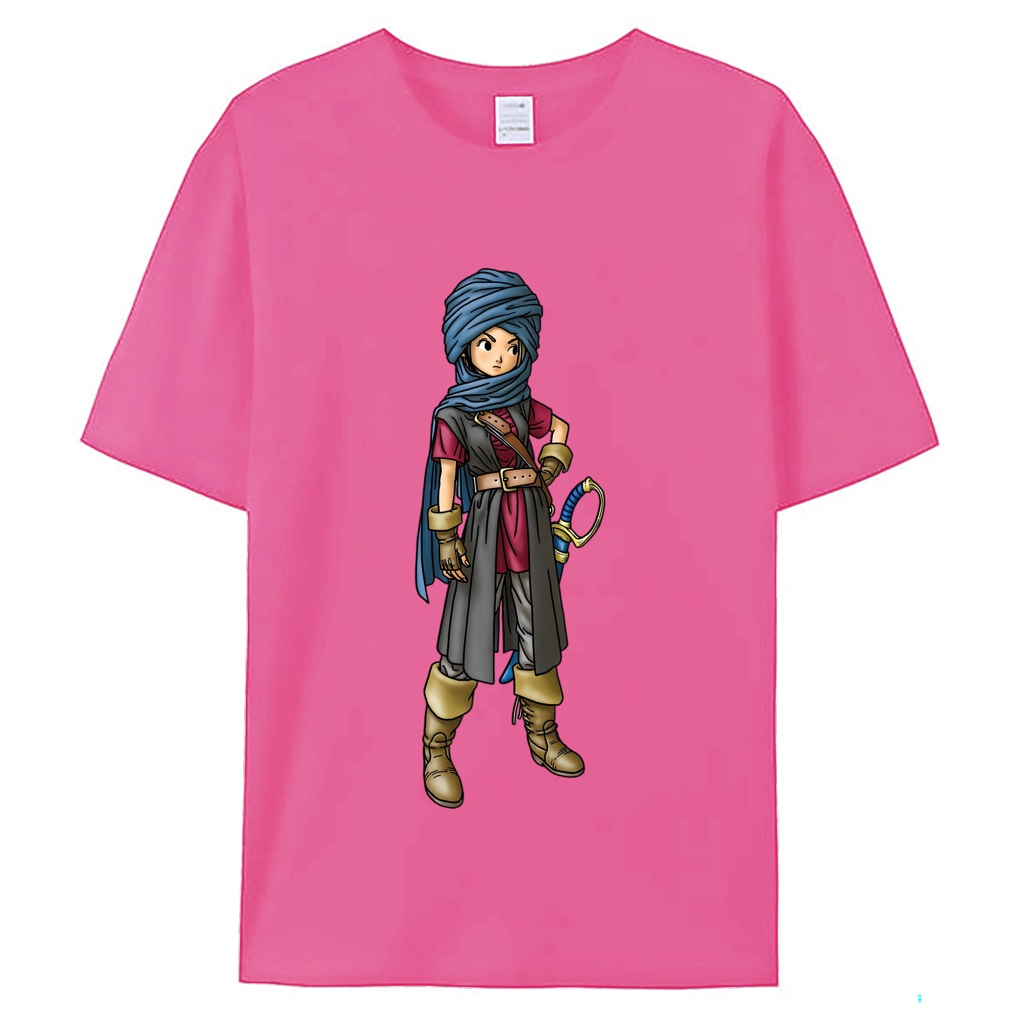 （画像用） ドラゴンクエスト Doragon Kuesuto Dragon Quest レディースカジュアルプリントTシャツ（綿100％）